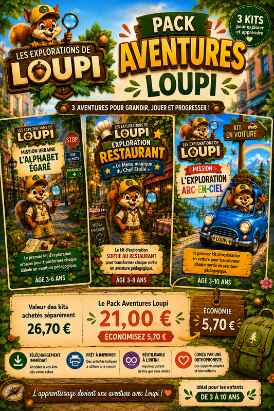 Pack Aventures Loupi